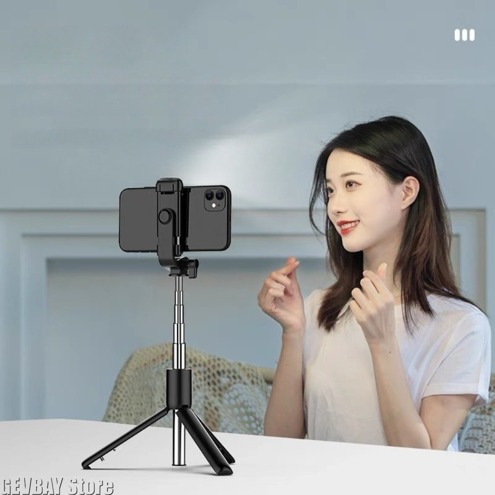 1pc ワイヤレス Bluetooth 自撮り棒三脚スタンド - Phone Accessories Brand のレビューと価格