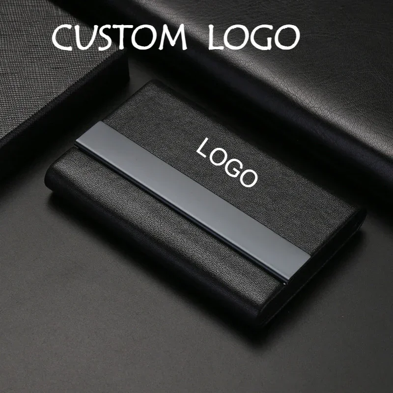 カスタムロゴ Pu レザーステンレス鋼名刺ケースボックスパー - Phone Accessories Company のレビューと価格