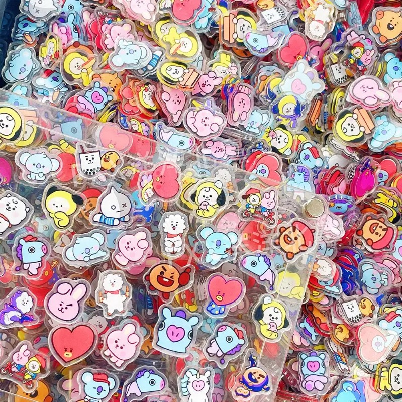 60 個 2 センチメートルかわいい BT21 アクリルシー - Phone Accessories Toys のレビューと価格