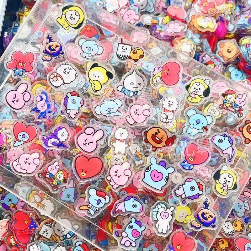 60 個 2 センチメートルかわいい BT21 アクリルシー - Phone Accessories Toys のレビューと価格