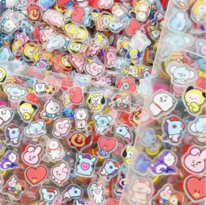 60 個 2 センチメートルかわいい BT21 アクリルシー - Phone Accessories Toys のレビューと価格