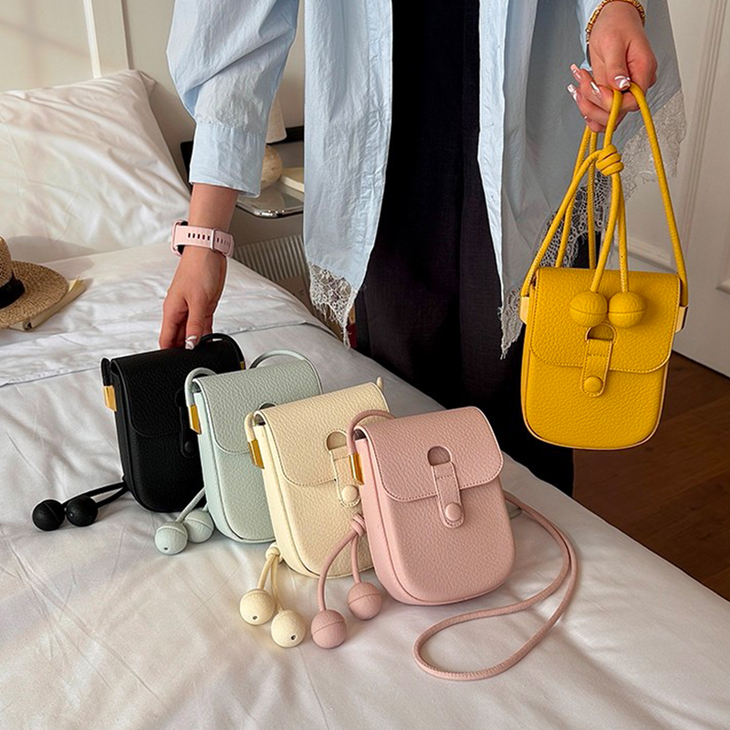 高級ブランドミニイエロークロスボディバッグ女性用ソフト PU - Phone Accessories Brand のレビューと価格