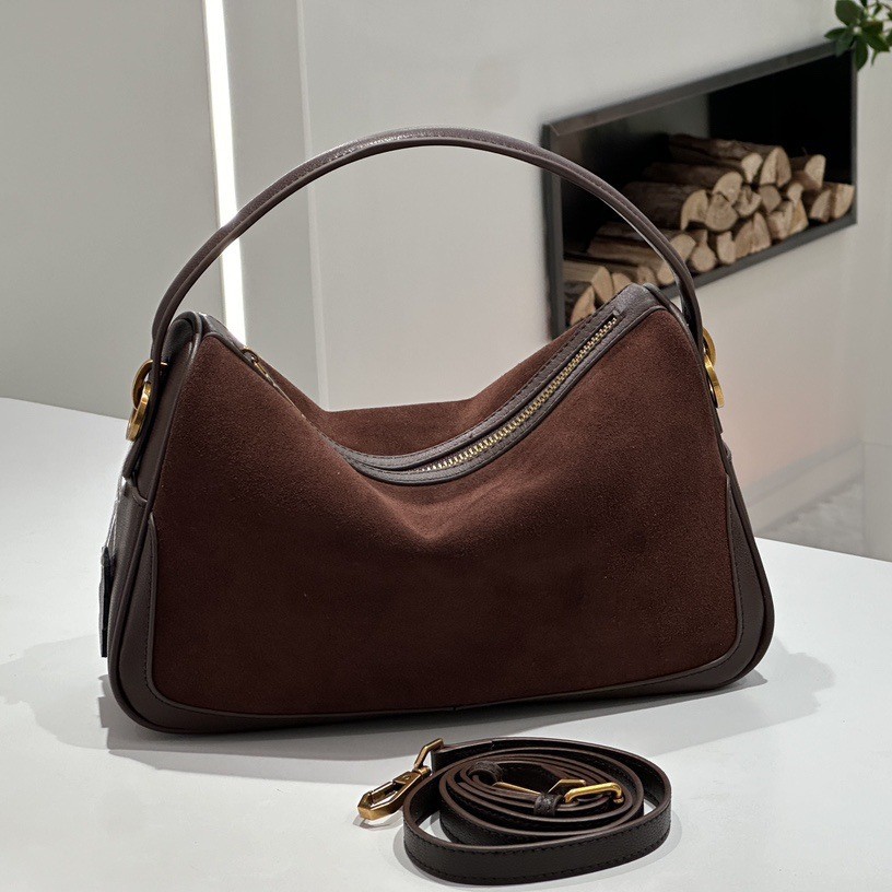 女性の本物のスエード牛革ショルダーバッグレトロ大容量牛クロス - Phone Accessories Brand のレビューと価格