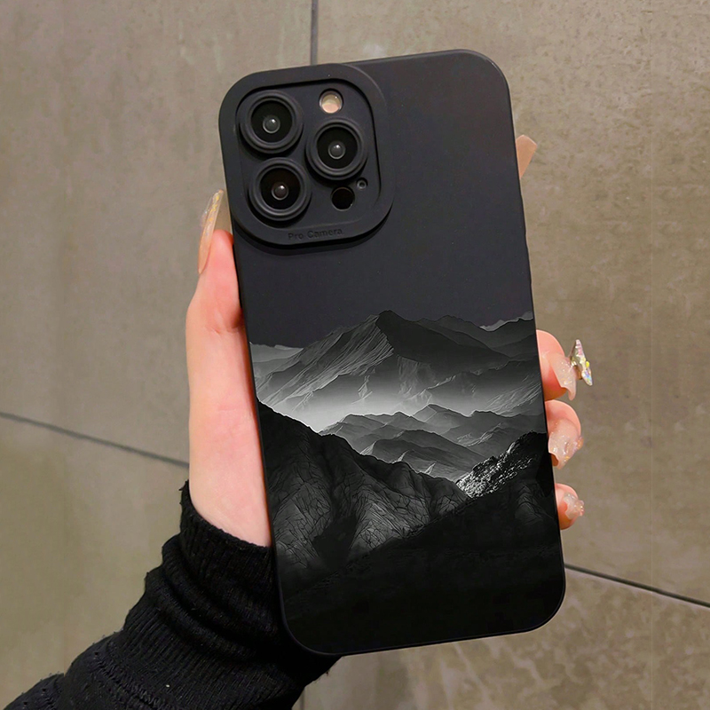 ブラックマウンテン INSデザイン シリコン製スマホケース  - Xiaomi Phone Accessories のレビューと価格