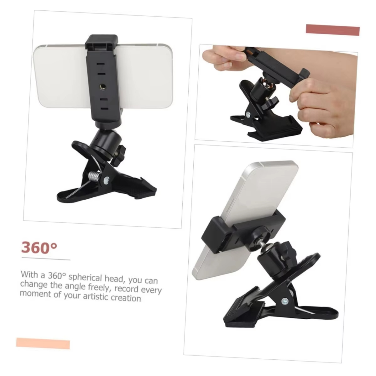 Miwayer ギターヘッドクリップ携帯電話ホルダーライブブ - Phone Accessories For Photography のレビューと価格