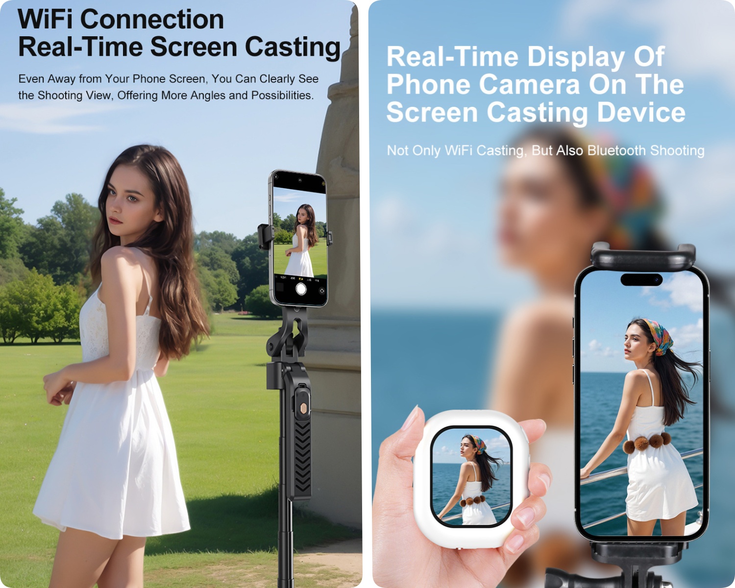 ワイヤレスミニ磁気セルフィースクリーンモニター iPhone - Phone Accessories For Photography のレビューと価格